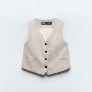 Zara Green/Grey vest